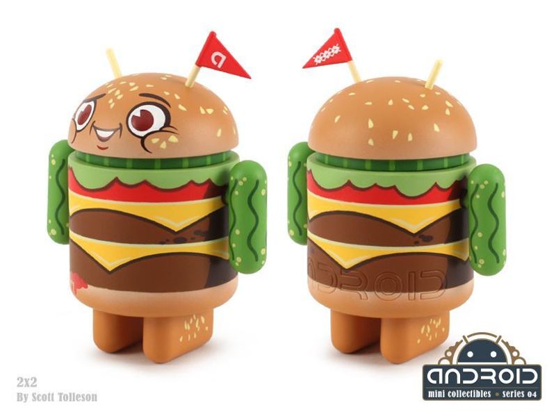 Android mini collectible series 04 робот коллекционный Бургер (Burger 2x2)