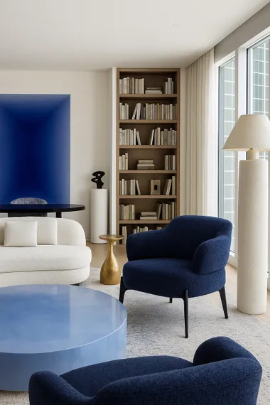 Кресло Maddie, темно-синее