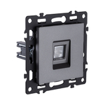 Розетка Ethernet RJ45 Cat.6, серый Kollinger Asthetik AS-017GY