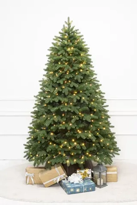 Искусственная елка Парижанка 300 см., 1030 теплых белых LED ламп, литая хвоя+ПВХ, ЕлкиТорг (138300)