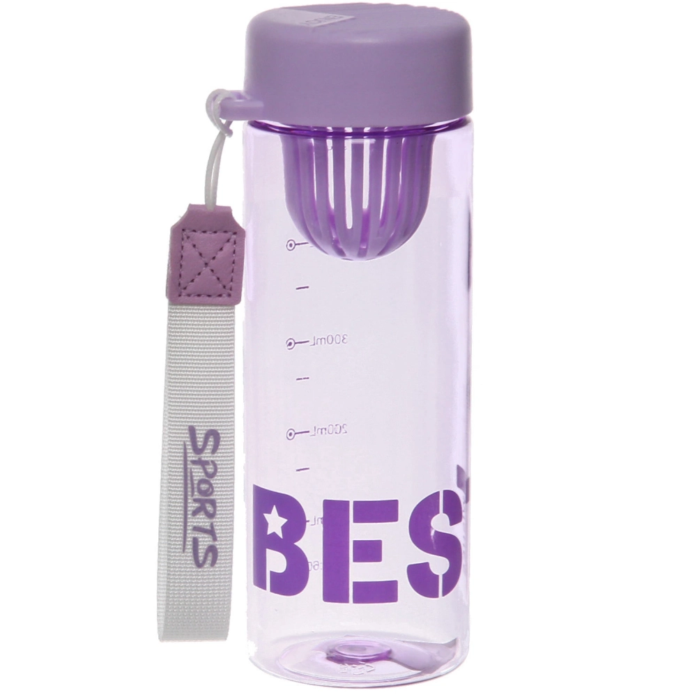 Бутылка питьевая пластиковая 600мл «BEST», микс цветов