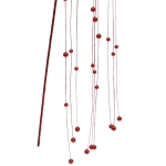 Ветка декоративная «Изящный жемчуг» 117 см, Красный