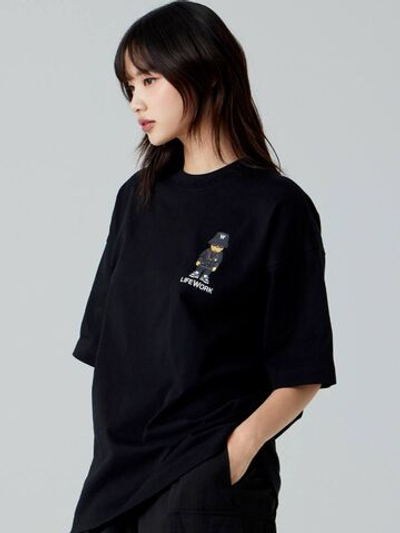 Футболка с принтом chekerboard hipdok на спине