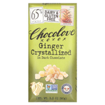 Chocolove, Кристаллизованный имбирь в темном шоколаде, 65% какао, 90 г (3,2 унции)