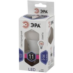 Лампа светодиодная ЭРА STD LED A60-11W-860-E27 11Вт груша холодный дневной свет Е27 | Лампы cветодиодные Груша (A)