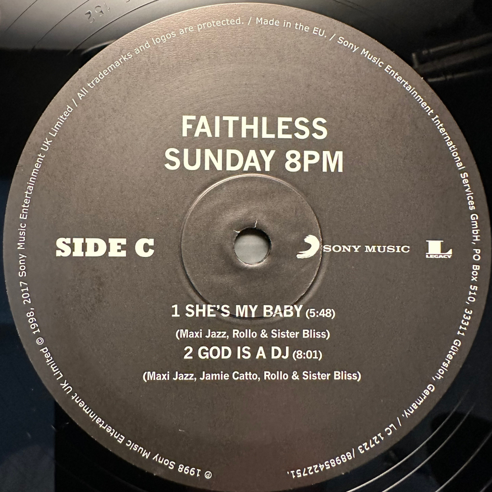 Faithless - Sunday 8PM 2LP (Европа 2017г.)
