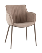 Стул Твигги шенилл бежевый каркас бежево-серый