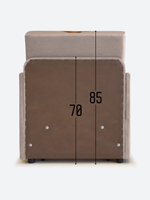 Кресло-кровать "Миник" с подлокотниками, купон Бульдог