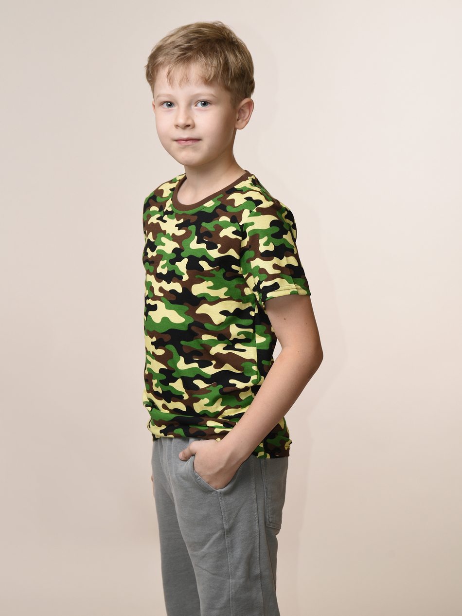 Футболка для мальчика камуфляжная