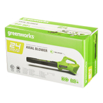 Аккумуляторная воздуходувка Greenworks G24AB, 24В без АКБ и ЗУ (2404807)