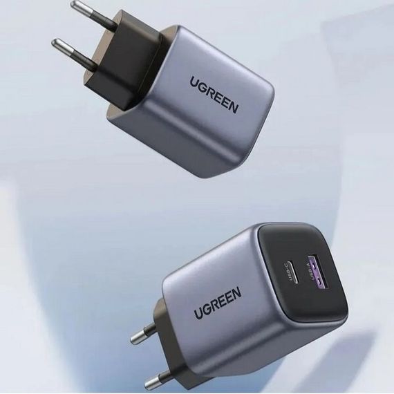 Сетевое зарядное устройство Ugreen CD350 Nexode 35W USB-A - USB-C (15539) серый