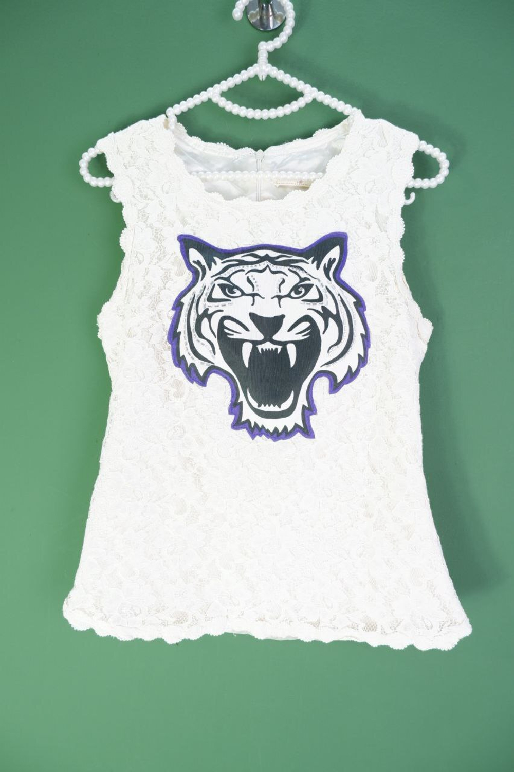 Топ Jeanswear с кружевом и стразами 40-42 размер