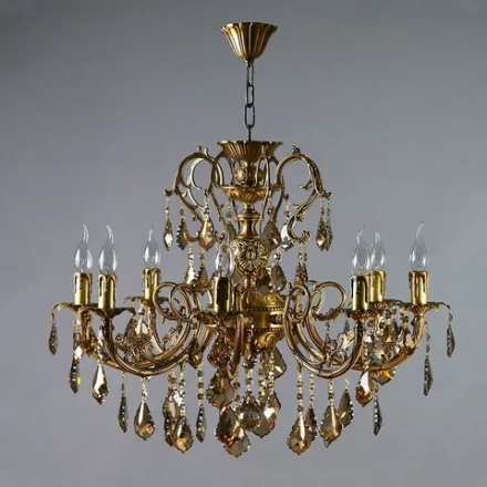 Подвесная люстра AMBIENTE by Brizzi ALICANTE 8888/8 AB HONEY LEAF