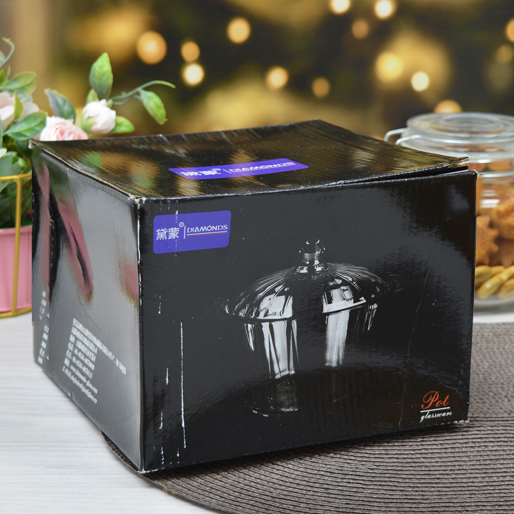 Кастрюля 2,2л стеклянная с крышкой, h11см, d22,5см, ВW-2200L