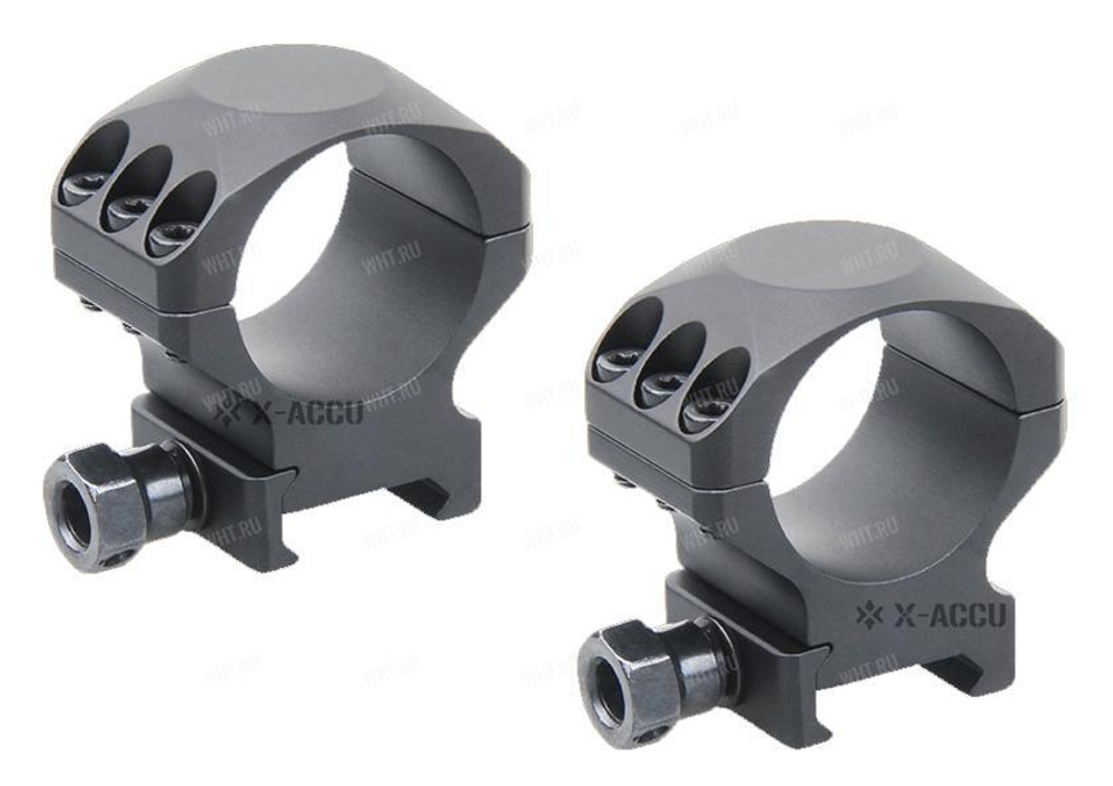 Кольца VECTOR X-Accu на базу Picatinny | Weaver, ø30 мм (6 винтов), BH=10,4 мм
