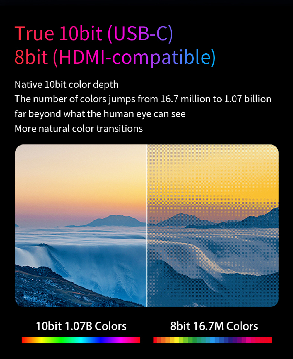 13.3" Портативный монитор VCHANCE 4K (3840x2160) OLED, 60 Гц