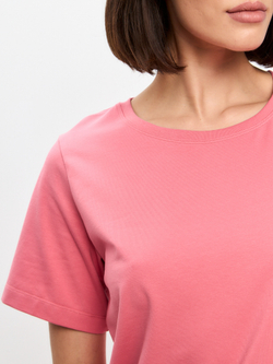 Футболка розового цвета из хлопка One