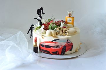 Торт на День Рождения девушки на 35 лет №1047