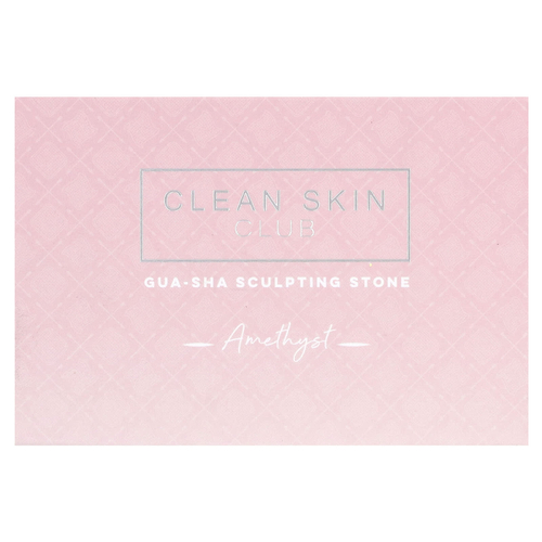 Clean Skin Club, гуа-ша, моделирующий камень, аметист, 1 шт.
