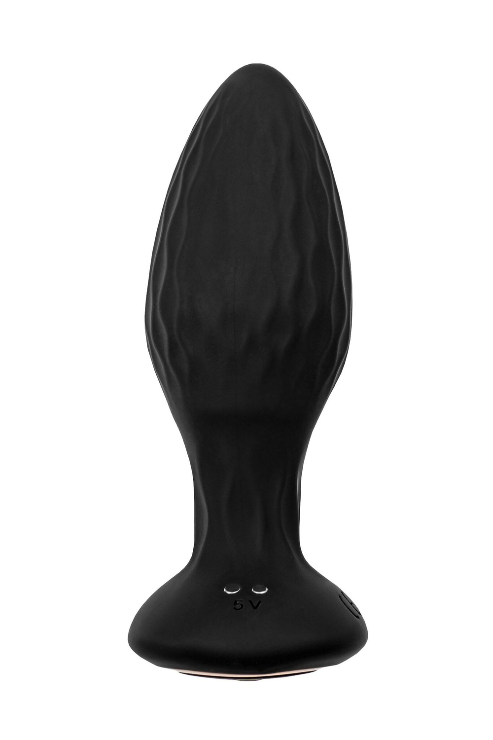 Черная анальная вибровтулка Tucana с ротацией и управлением через приложение
