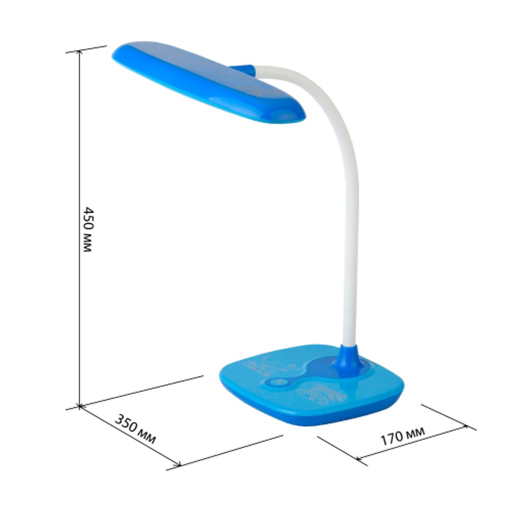 Настольный светильник ЭРА NLED-432-6W-BU светодиодный синий | Светодиодные настольные лампы
