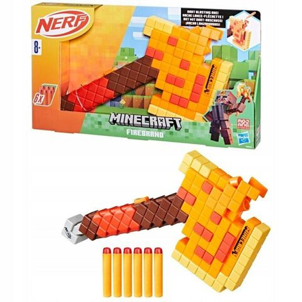 Игрушечное оружие HASBRO Nerf Minecraft Firebrand - Топор майнкрафт - Нерф F8953