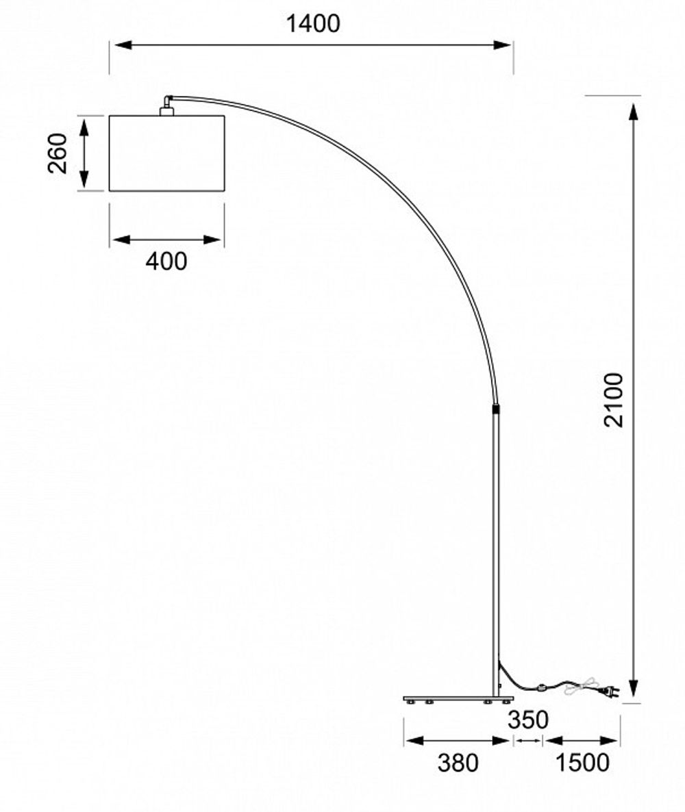 Торшер Maytoni Nevada Z329-FL-01-CH