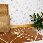 Стираемый коврик Nattiot Lässa Toffee S (100 Х 150 см), хлопок, коричневый