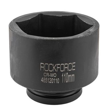 Головка ударная глубокая 1'', 110мм (6гр.) RockForce RF-485120110
