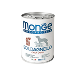 Влажный корм консервы для собак паштет из ягненка Monge Dog Monoprotein 0,4кг