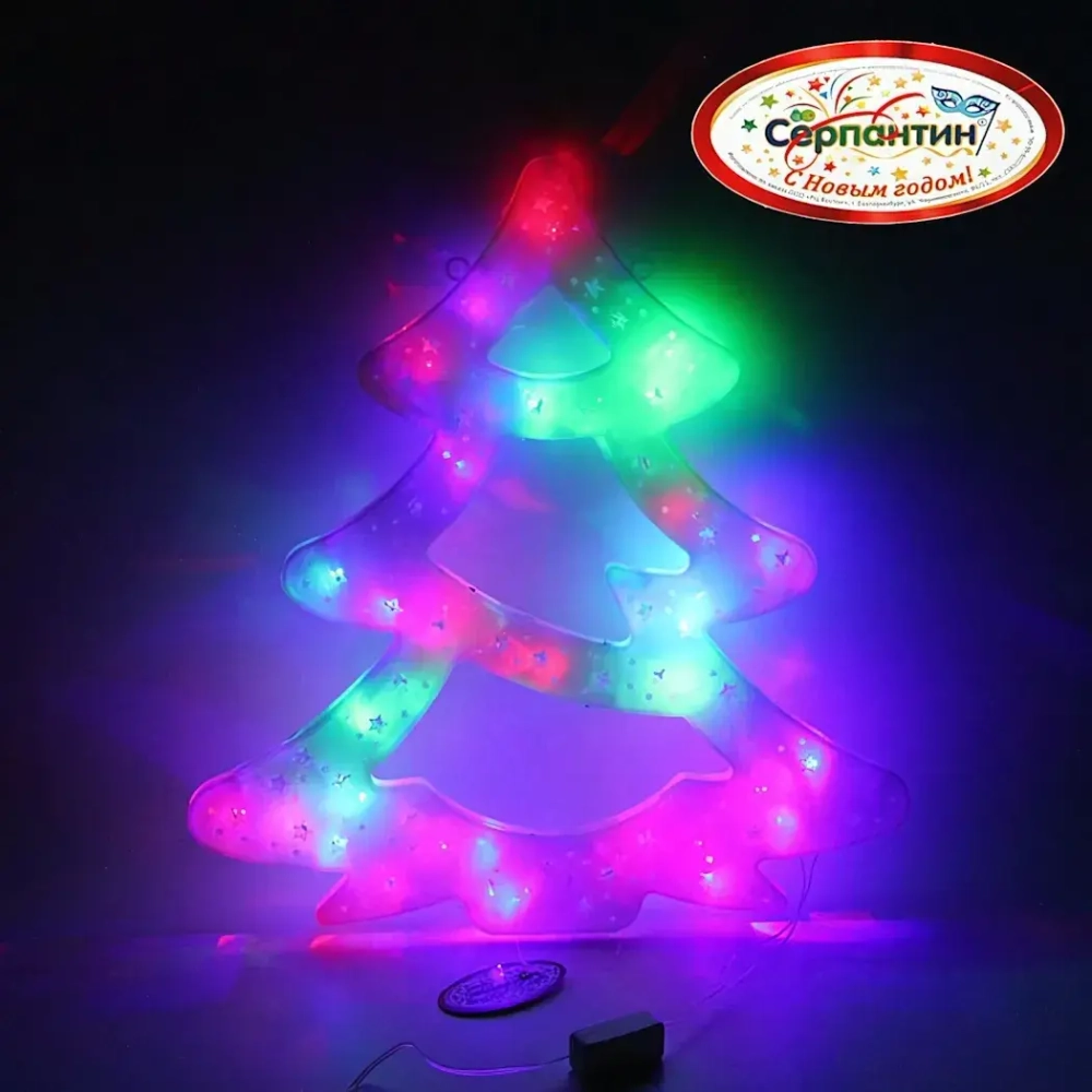 Фигура светодиодная 40см,»Елка» мультицвет