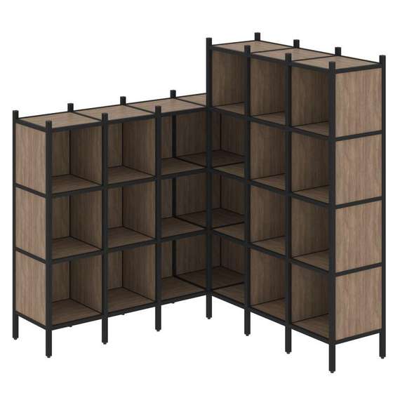 Лофт Угловой внутренний стеллаж VR.L-50  1694*1694*1869