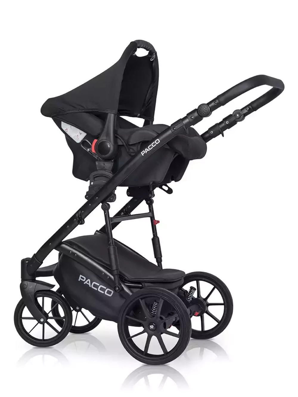 Коляска  PACCO (3 в 1) (RIKO BASIC) 04 Carbon (темно-серый-черный)