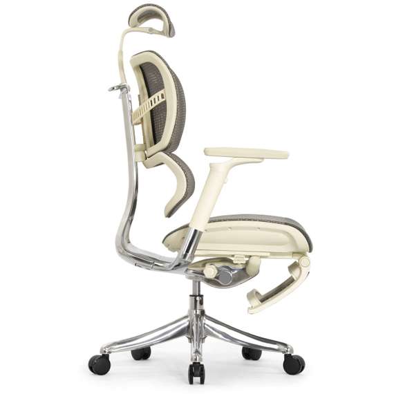 Кресло EXPERT 2 FLY RFYM 01 G (сидение MAX с подножкой, подлокотник 6D(360), сетка сер/каркас светл)