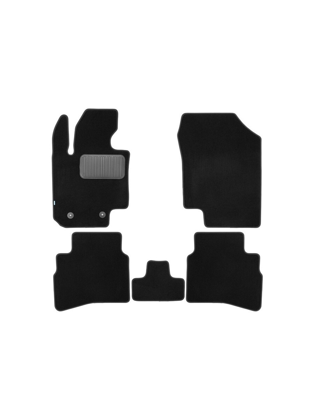 Коврики в салон для Москвич 3 2022- внедорожник 5 дв., 5шт (текстиль) KLEVER0512300122110KH