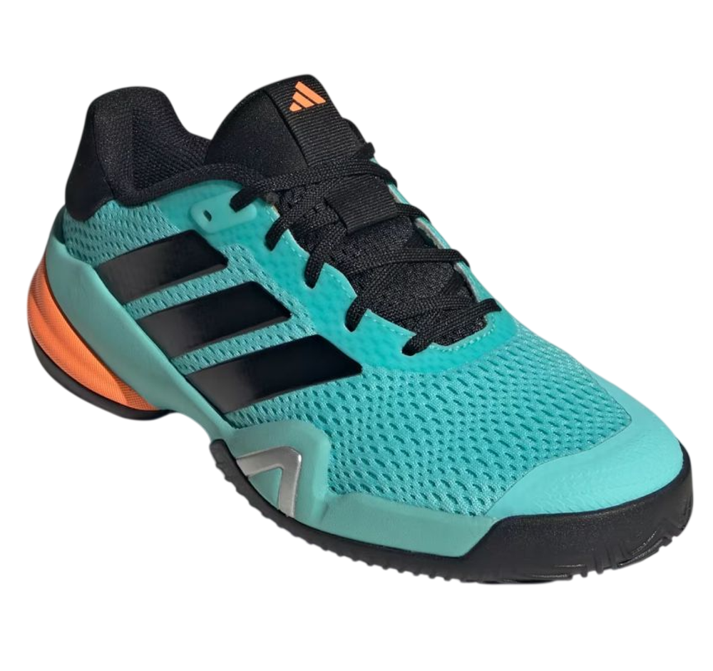 Детские Кроссовки теннисные  Adidas Barricade K - flash aqua/core black/lucid orange