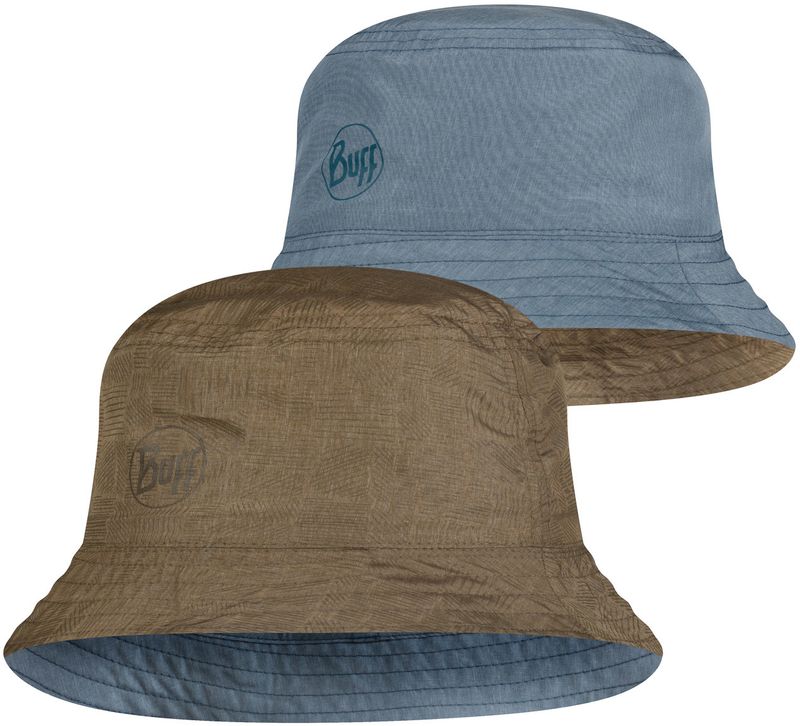 Панама двухсторонняя Buff Travel Bucket Hat Zadok Blue-Olive Фото 1