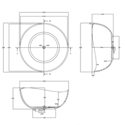 Прозрачная ванна ABBER Kristall AT9705Koralle розовая  150x150 см