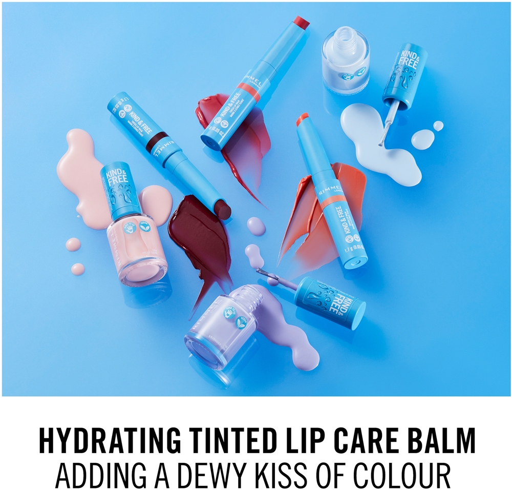 Rimmel Kind & Free - Тонирующий бальзам для губ оттенок 005 Turbo Red, 1 g