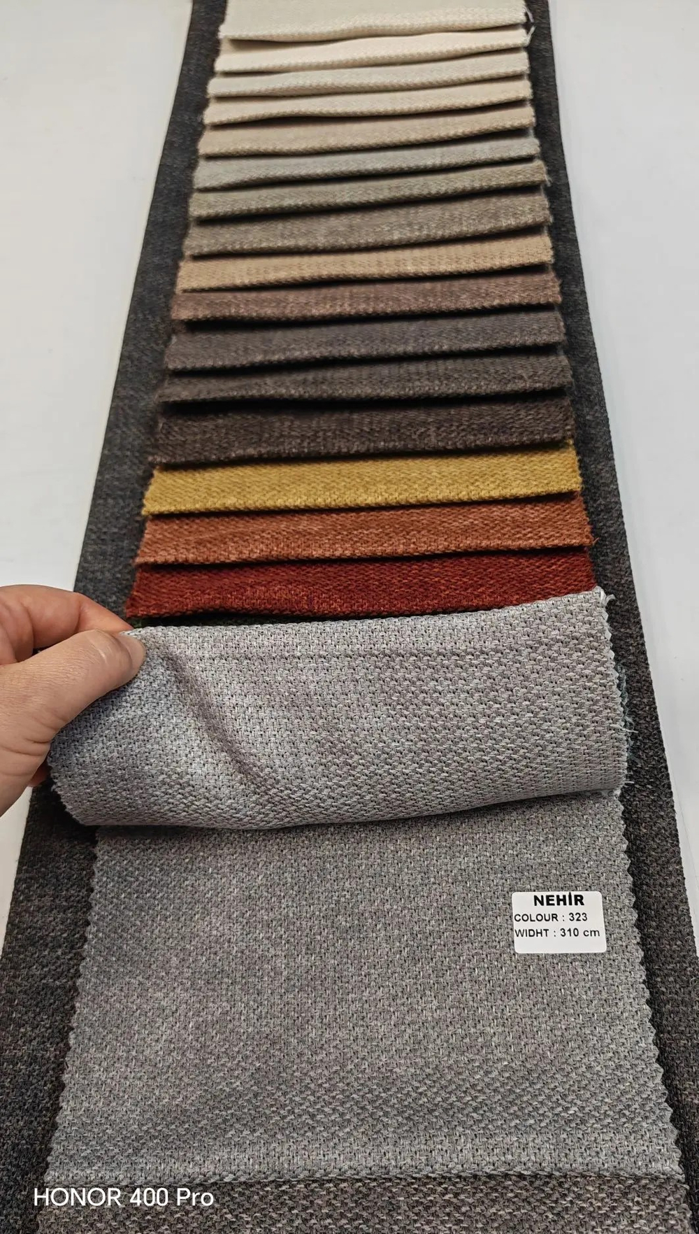 Портьерная ткань "рогожка" dimout Ecobella арт. Nehir (высота 310 см, Турция)