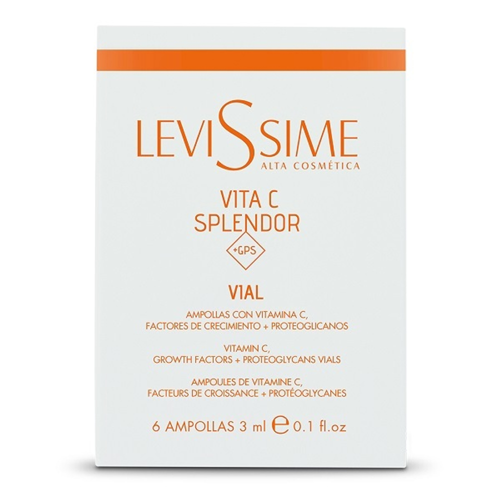 Комплекс с витамином C и Протеогликанами Levissime Vita C Splendor + GPS Vials 6x3мл
