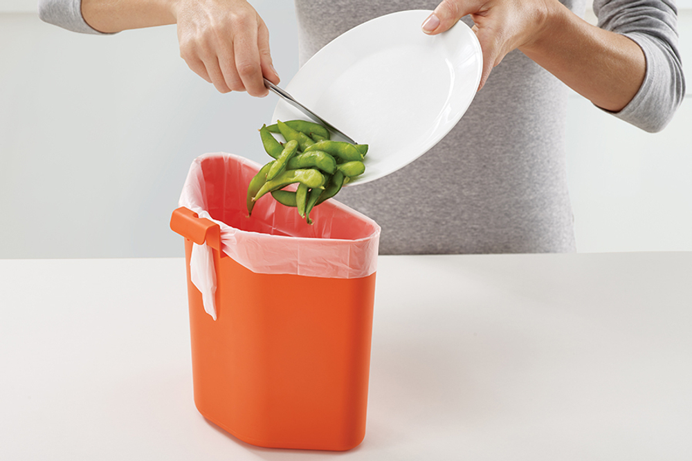 Контейнер для мусора с двумя баками totem compact, 40 л, графит