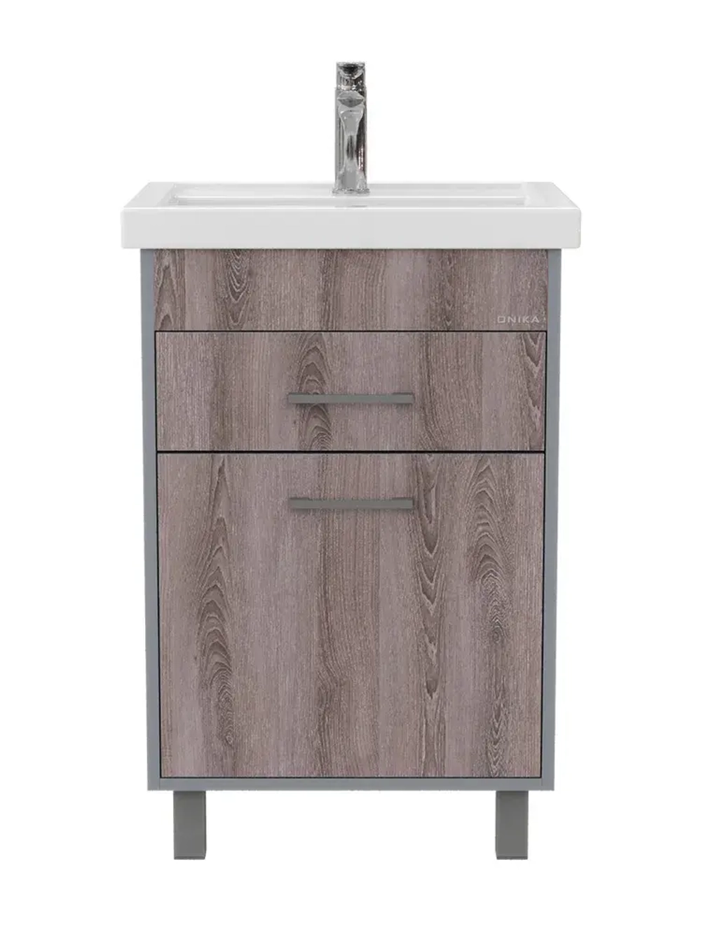 Тумба Onika Натали 60 напольная, ясень таормина (ум. Фостер 60) 106001