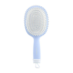 Расческа массажная с отверстиями для джиббитсов SOLOMEYA Croks Massage Hair Brush Blue
