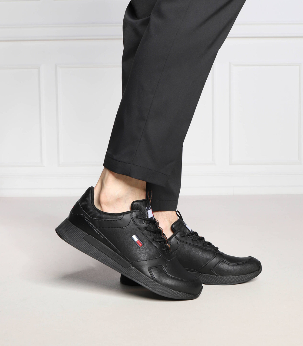 кожаные кроссовки flexi runner Tommy Jeans - черный(EM0EM01080)