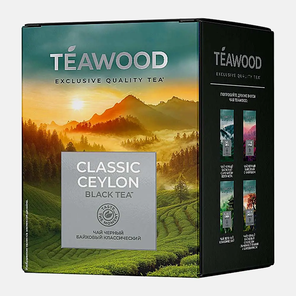 Чёрный чай Classic Ceylon крупнолистовой Teawood 90г