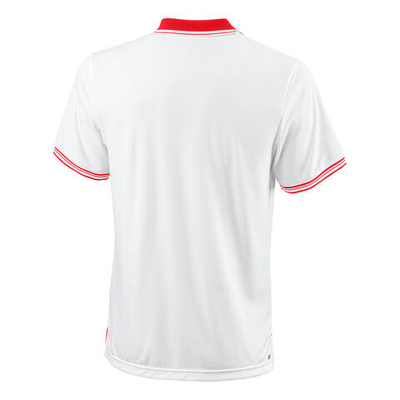 Мужское теннисное поло Wilson Polo Men - Red, White