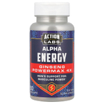 Action Labs, Для мужчин, Alpha Energy, женьшень Powermax ™ 4x, 50 растительных капсул