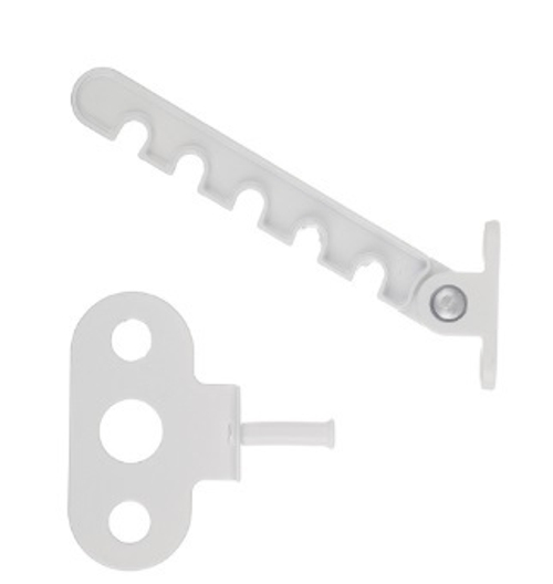 Ограничитель открывания метал 5-ти позиц белый