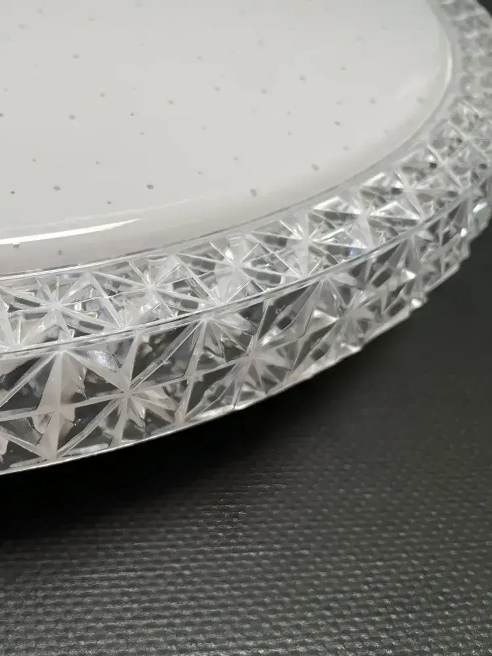 Люстра потолочная светодиодная с пультом. Светильник для спальни, зала, гостиной, детской комнаты. SkyTop 130w, 50 см